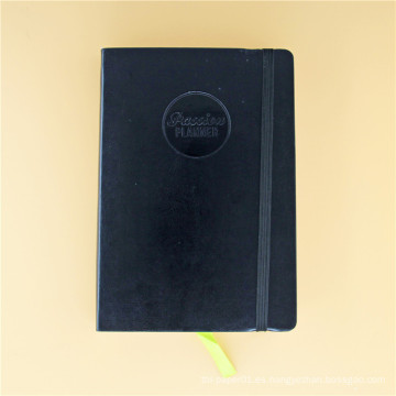 Cuaderno de cuero clásico personalizado de la PU, cuaderno de cuero